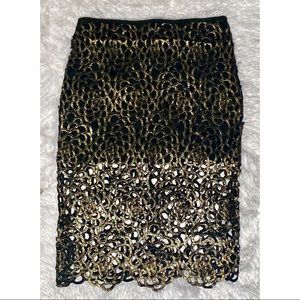 Gold Lace Skirt